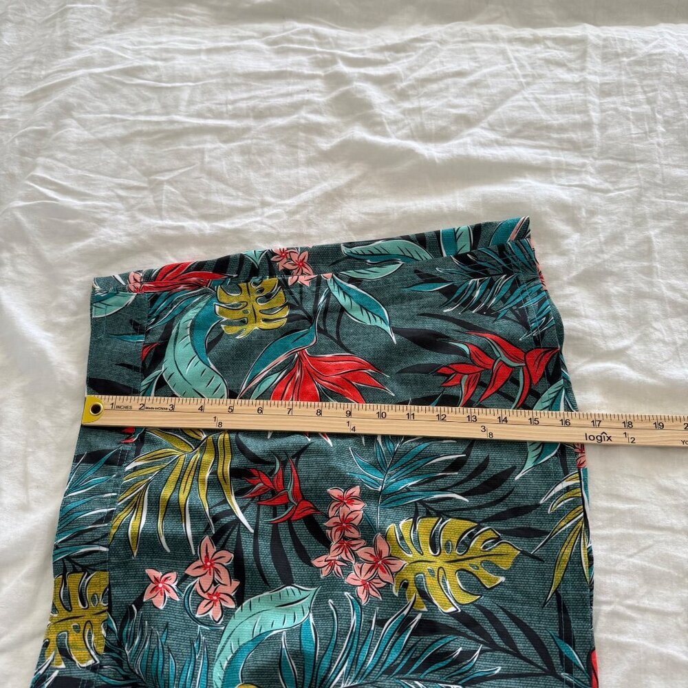 RipSkirt Hawaii Floral Palm Leaf Wrap Stretch Quick Dry Skirt Womens size Large - Picture 6 of 6